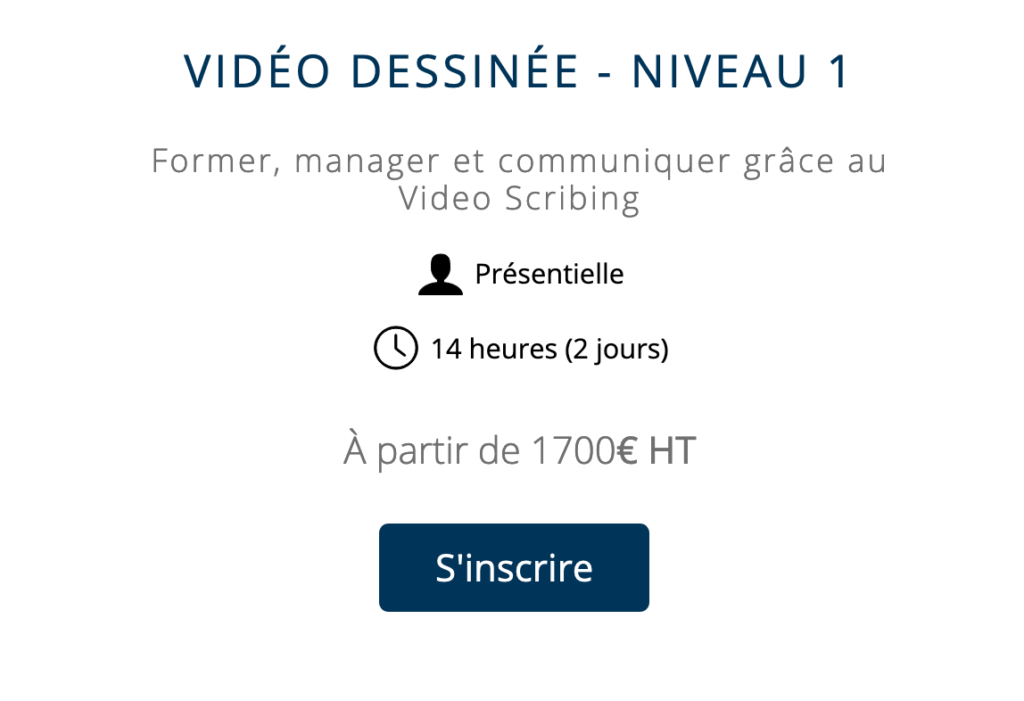 Formation vidéo dessinée