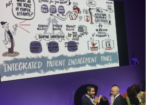 Facilitateur graphique en direct en séminaire